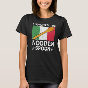 Camiseta Sobreviveu À Coluna De Madeira Pai De Bandeira Ita