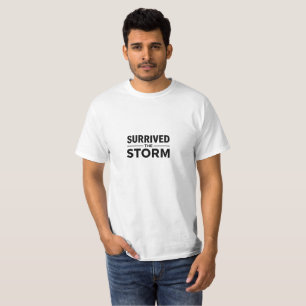 Camiseta Sobreviveu à Tempestade Roupa Motivacional de Me