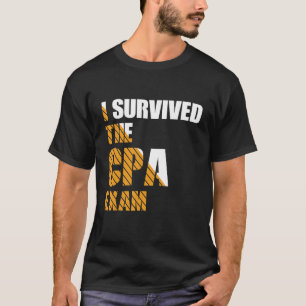 Camiseta Sobreviveu Ao Contador Certificado De Exame CPA