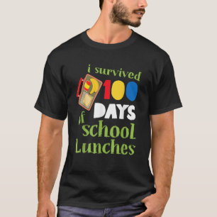 Camiseta Sobrevivi 100 Dias de Almoços Escolares das Crianç