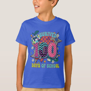 Camiseta Sobrevivi 100 Dias de Colorido Volta às Aulas