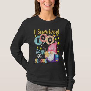 Camiseta Sobrevivi 100 Dias De Escola Gnomos Professor Cria