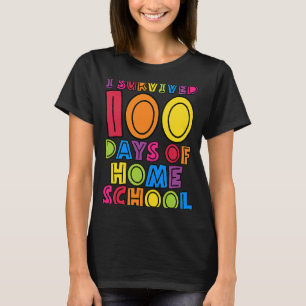 Camiseta Sobrevivi 100 Dias de Professores da Escola em Cas