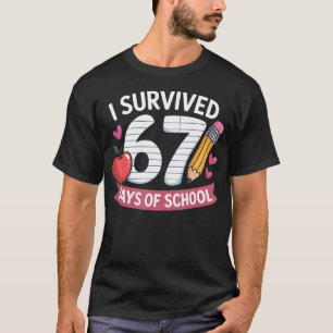 Camiseta Sobrevivi 67 Dias De Aula Seis Sete 6 7 Professor