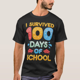 Camiseta sobrevivi a 100 dias de escola