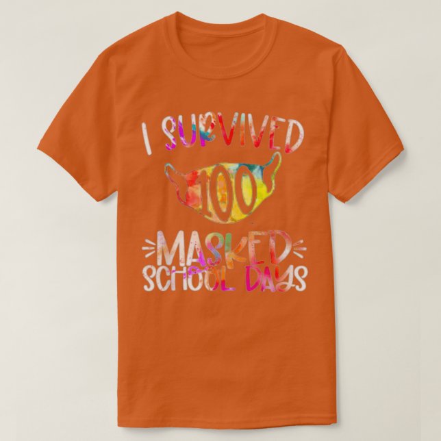 Camiseta Sobrevivi a 100 dias de escola mascarados 22 (Frente do Design)