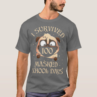 Camiseta Sobrevivi A 100 Dias De Escola Mascarados Para Pro