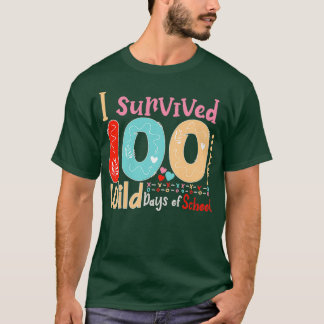 Camiseta Sobrevivi a 100 dias selvagens da escola