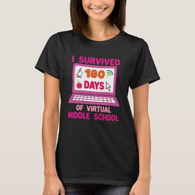 Camiseta Sobrevivi a 180 dias de Gradu Virtual do Ensino Mé (Frente)