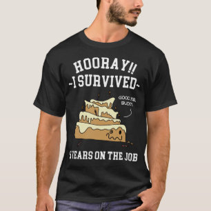 Camiseta Sobrevivi a 5 anos no trabalho 5 anos de serviço
