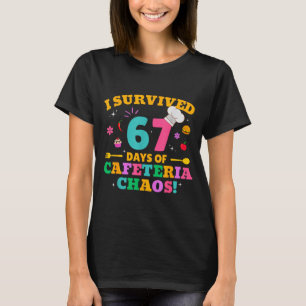 Camiseta Sobrevivi a 67 Dias De Caos Na Cafeteria 6 7 Meme
