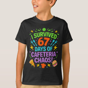Camiseta Sobrevivi a 67 Dias de Caos na Cafeteria Almoço da