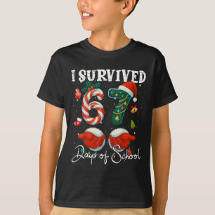 Camiseta Sobrevivi a 67 Dias de Natal na Escola com um Chic