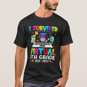 Camiseta Sobrevivi à distância de fim do ano do 7 virtual