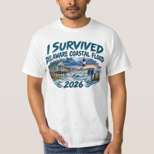 Camiseta Sobrevivi à Enchente Costeira de Delaware 2026 Sto