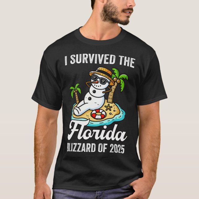 Camiseta Sobrevivi à Flórida Blizzard de 2025 (Frente)