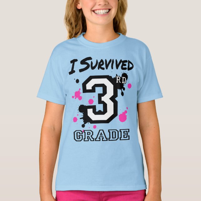 Camiseta Sobrevivi a Garotas do 3º ano (Frente)