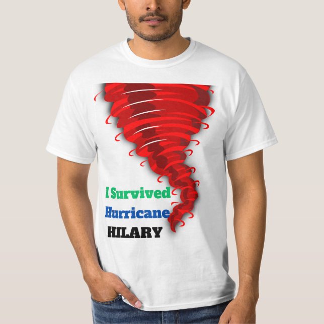 Camiseta sobrevivi à hillary do furacão (Frente)