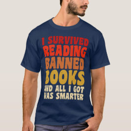 Camiseta Sobrevivi À Leitura De Livros Banidos.