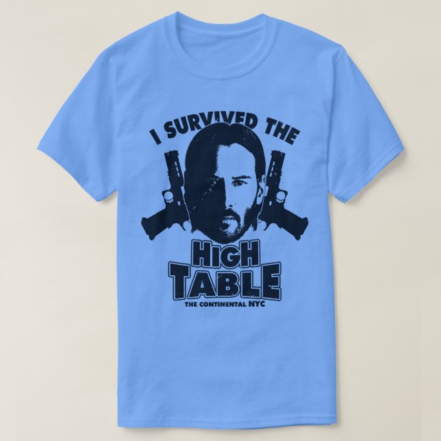 Camiseta Sobrevivi à Mesa Alta Baba Yaga Keanu Reeves M (Frente do Design)