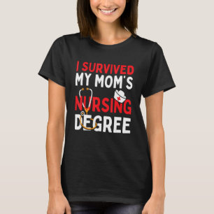 Camiseta Sobrevivi À Minha Mãe Enfermando Graduação Engraça