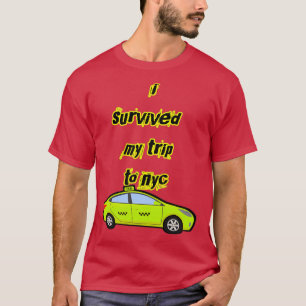 Camiseta sobrevivi à minha viagem a nyc