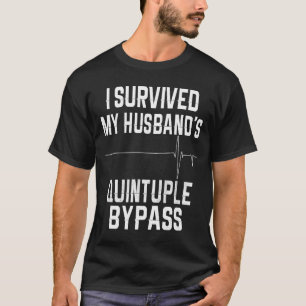 Camiseta Sobrevivi à Obra de Arte de Bypass Quíntuplo do Ma