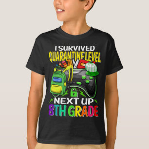 Camiseta Sobrevivi à Quarentena Próximo Jogo do 8º Ano