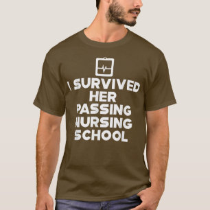 Camiseta Sobrevivi À Sua Escola De Enfermagem Que Passava.