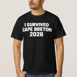 Camiseta Sobrevivi à Tempestade de Cape Breton 2026
