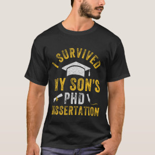 Camiseta Sobrevivi à Tese de Doutorado do Meu Filho 2026 Do