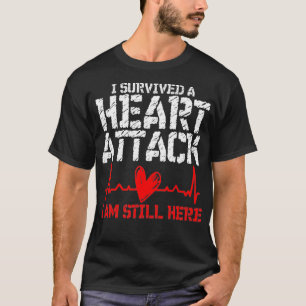 Camiseta Sobrevivi a um ataque cardíaco Vintage