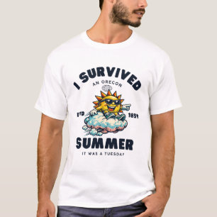 Camiseta Sobrevivi a um verão de Oregon