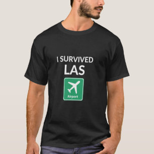 Camiseta Sobrevivi ao Aeroporto Internacional de Las Vegas