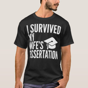 Camiseta Sobrevivi ao Colleg de Graduação de Dissertação da