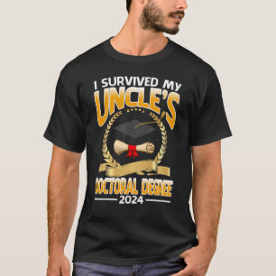Camiseta Sobrevivi ao doutorado do meu tio em 2024