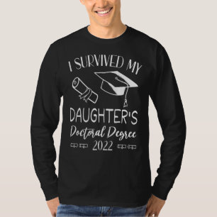 Camiseta Sobrevivi ao Formando de doutorado 2022 da minha f