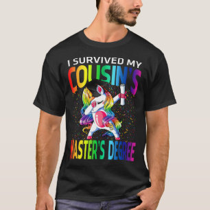 Camiseta Sobrevivi ao mestrado do meu primo.