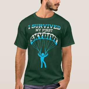 Camiseta Sobrevivi Ao Meu Primeiro Skydive Engraçado Skydiv