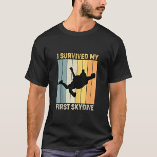 Camiseta Sobrevivi Ao Meu Primeiro Skydiver Skydive