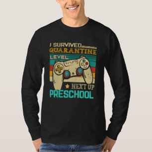 Camiseta Sobrevivi ao nível de quarentena na próxima pré-es