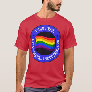 Camiseta Sobrevivi ao Orgulho de Doutrinação Heterossexual