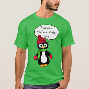 Camiseta Sobrevivi ao Pórtex Polar 2019 Pinguim Engraçado