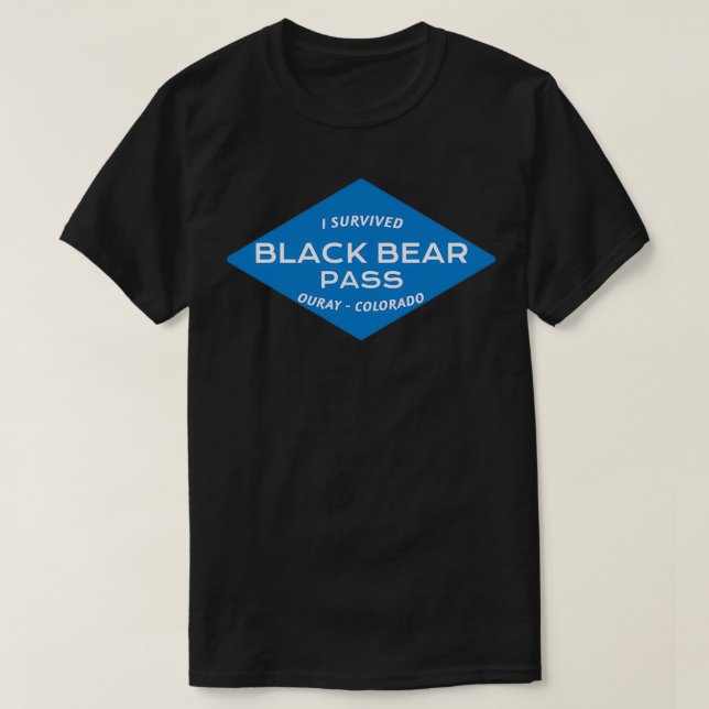 Camiseta Sobrevivi ao Urso Negro  (Frente do Design)