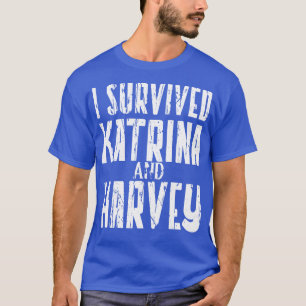 Camiseta SOBREVIVI HURRICANE KATRINA E HARVEY TSirt