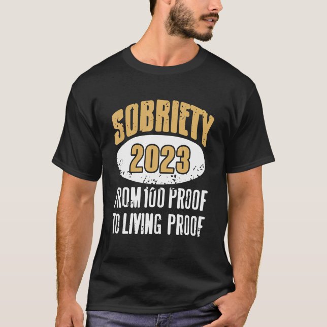 Camiseta Sobriedade 2023 De 100 Provas Para Provas Vivas Ca (Frente)