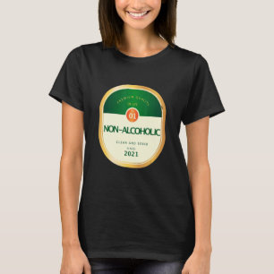 Camiseta Sobriedade Não Alcoólica Recuperando Álcool Re