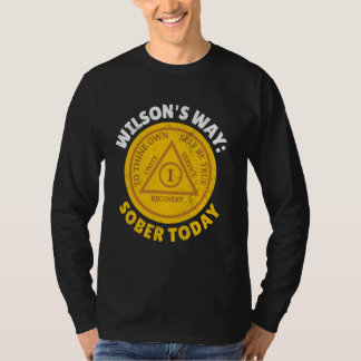 Camiseta Sobriety Anniversário de Sobriety