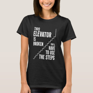 Camiseta Sobriety Sober Elevator Etapa Recuperação do Vício