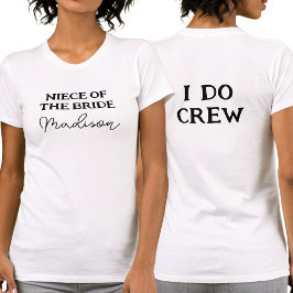 Camiseta Sobrinha da Noiva | Equipe Eu Caso Branco